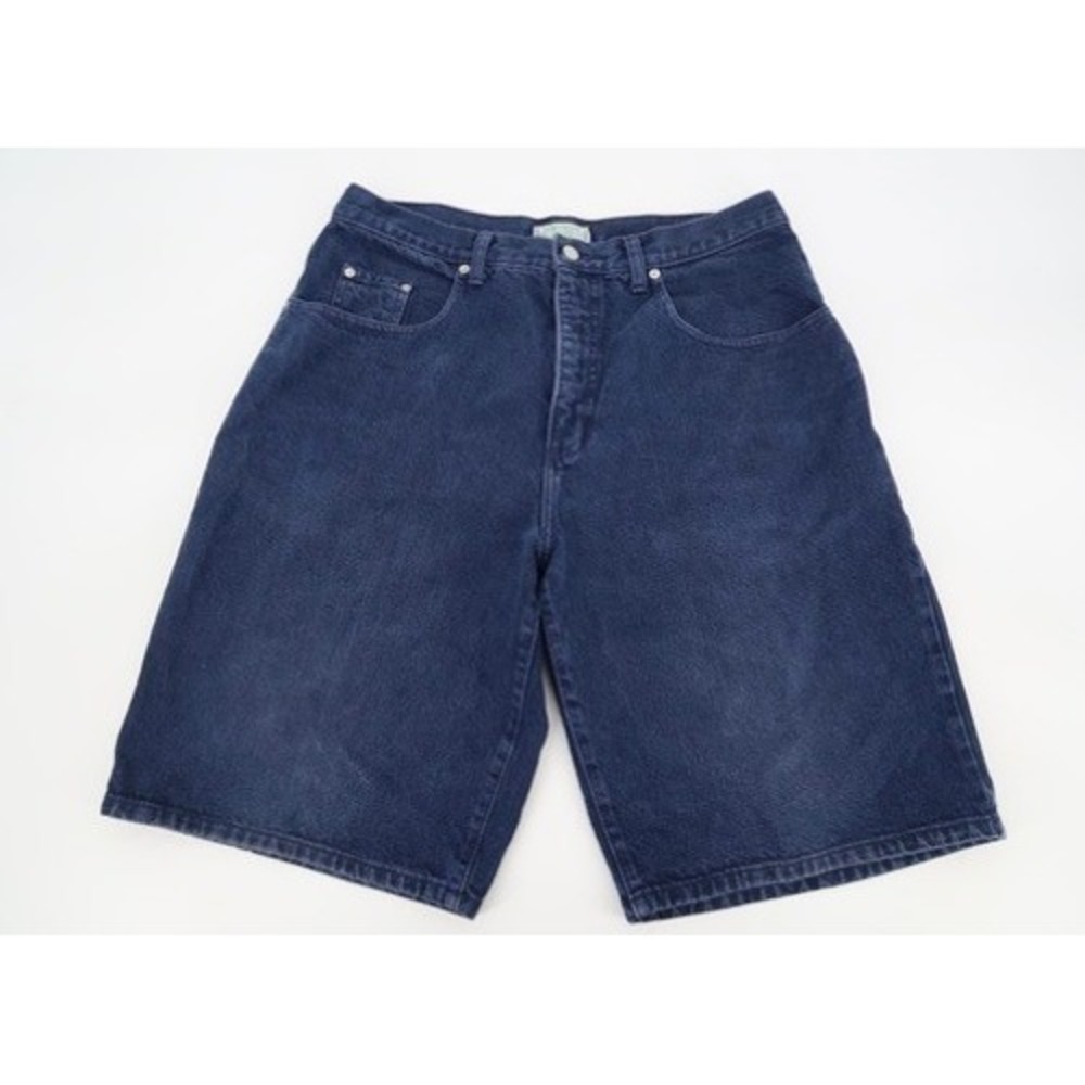 Vintage Guess Jeans Denim Shorts Mens 33 Blue 90s Baggy Skater Made in USA Y2K